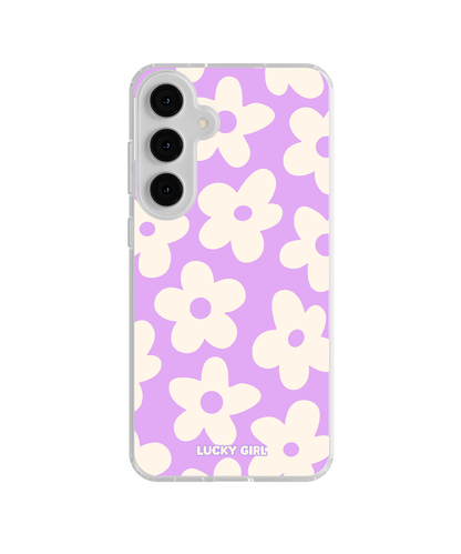 Lavender Big Blooms Clear Case Insert