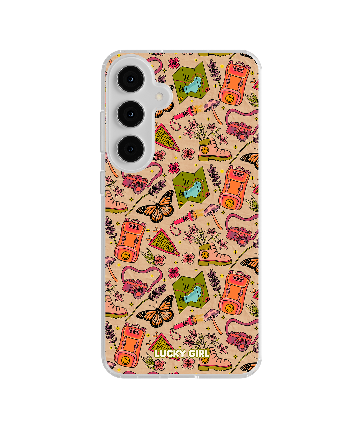 Happy Camper Clear Case Insert