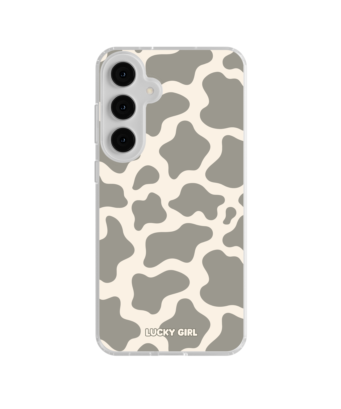 River Rock Cow Print Clear Case Insert