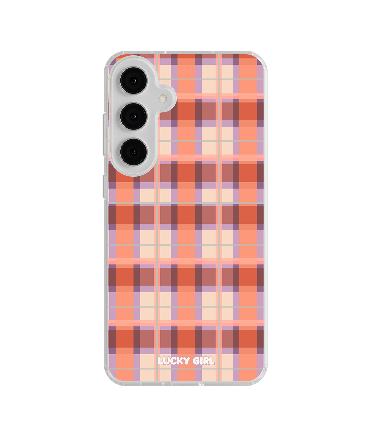 Jelly Bean Plaid Clear Case Insert