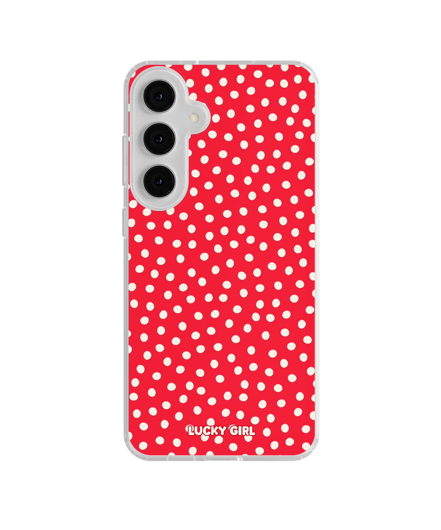 Vermillion Dots Clear Case Insert