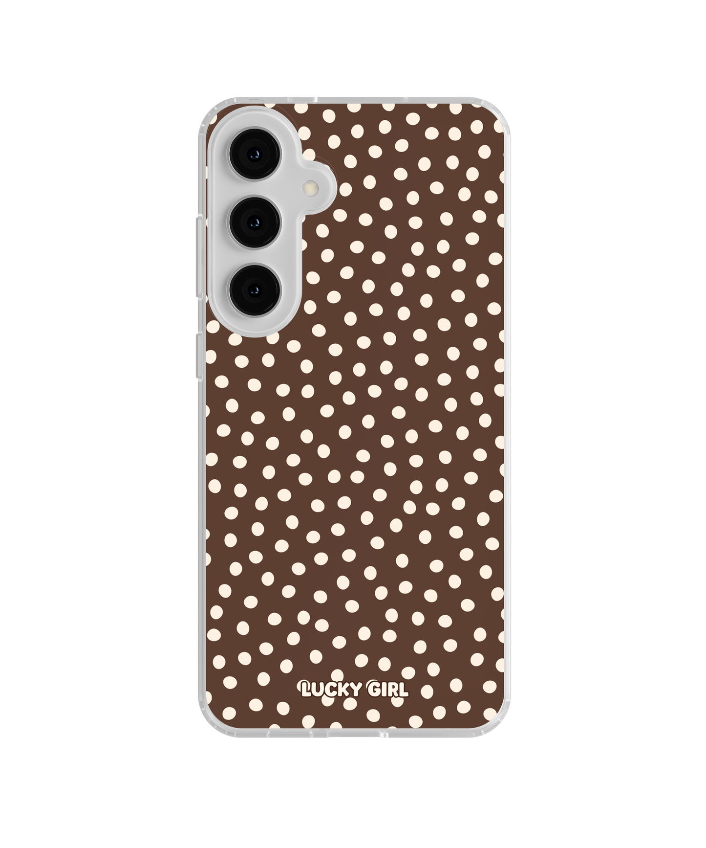 Espresso Dots Clear Case Insert