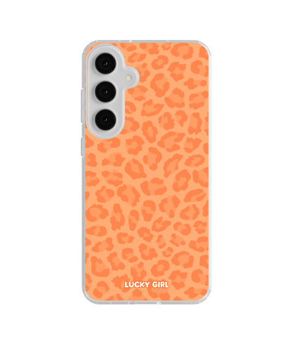 Tangerine Leopard Clear Case Insert
