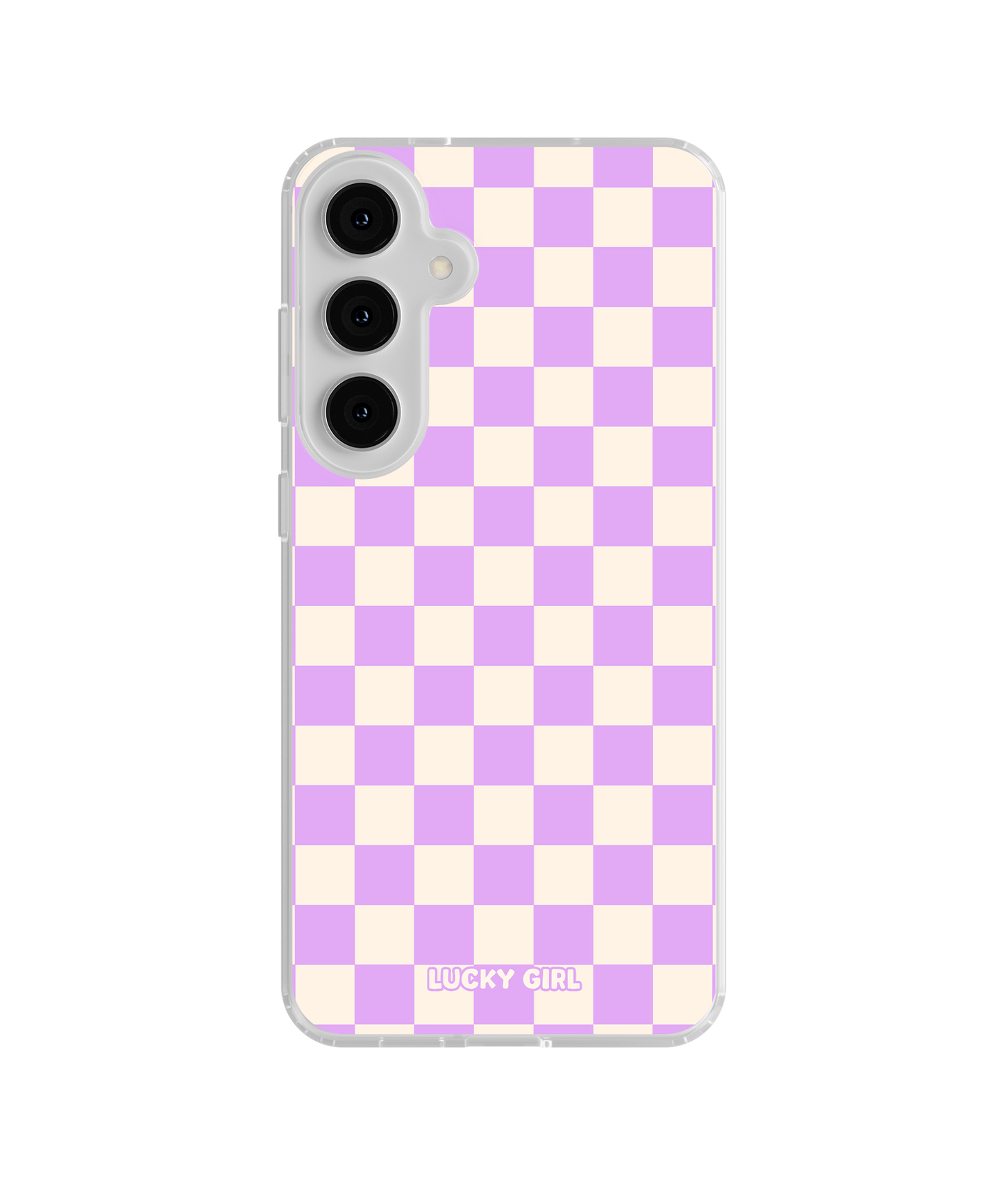 Lavender Checkers II Clear Case Insert