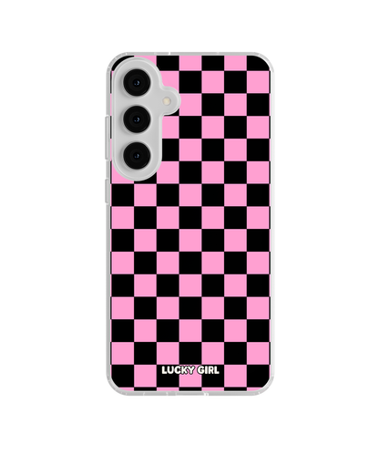 Bubblegum Checkers Clear Case Insert