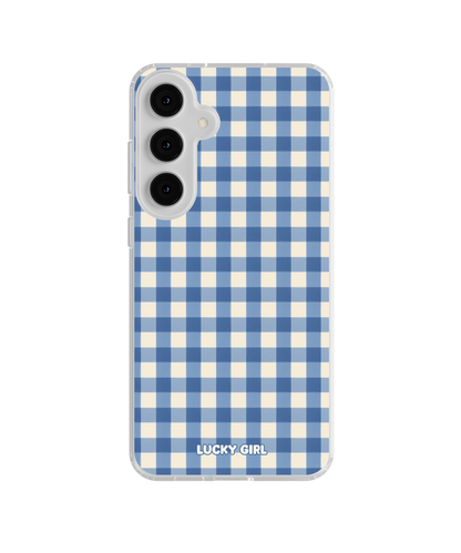 Blueberry Gingham Clear Case Insert