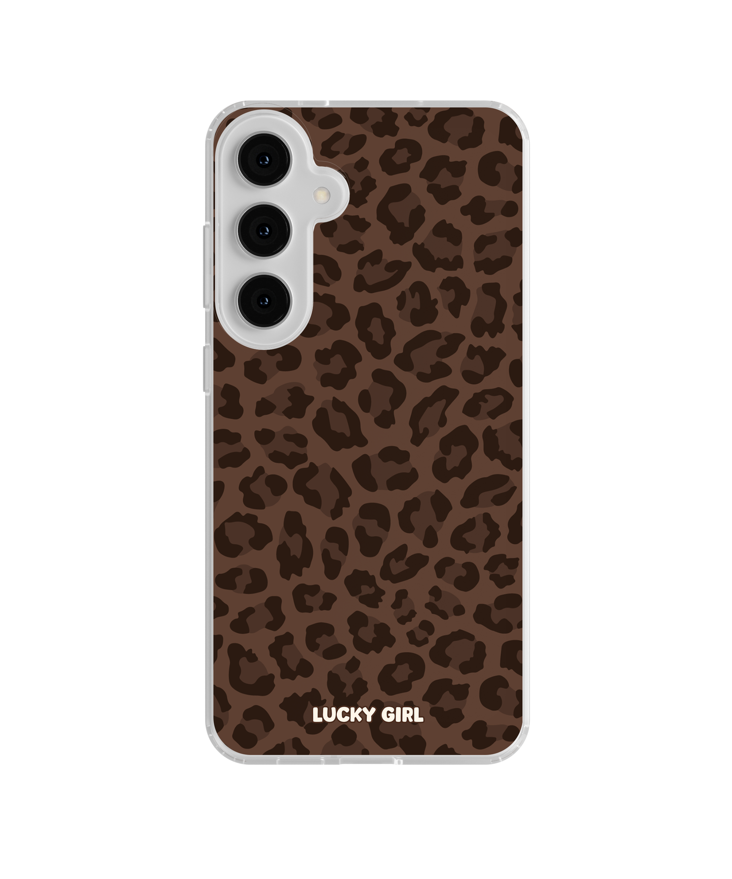 Espresso Leopard Clear Case Insert