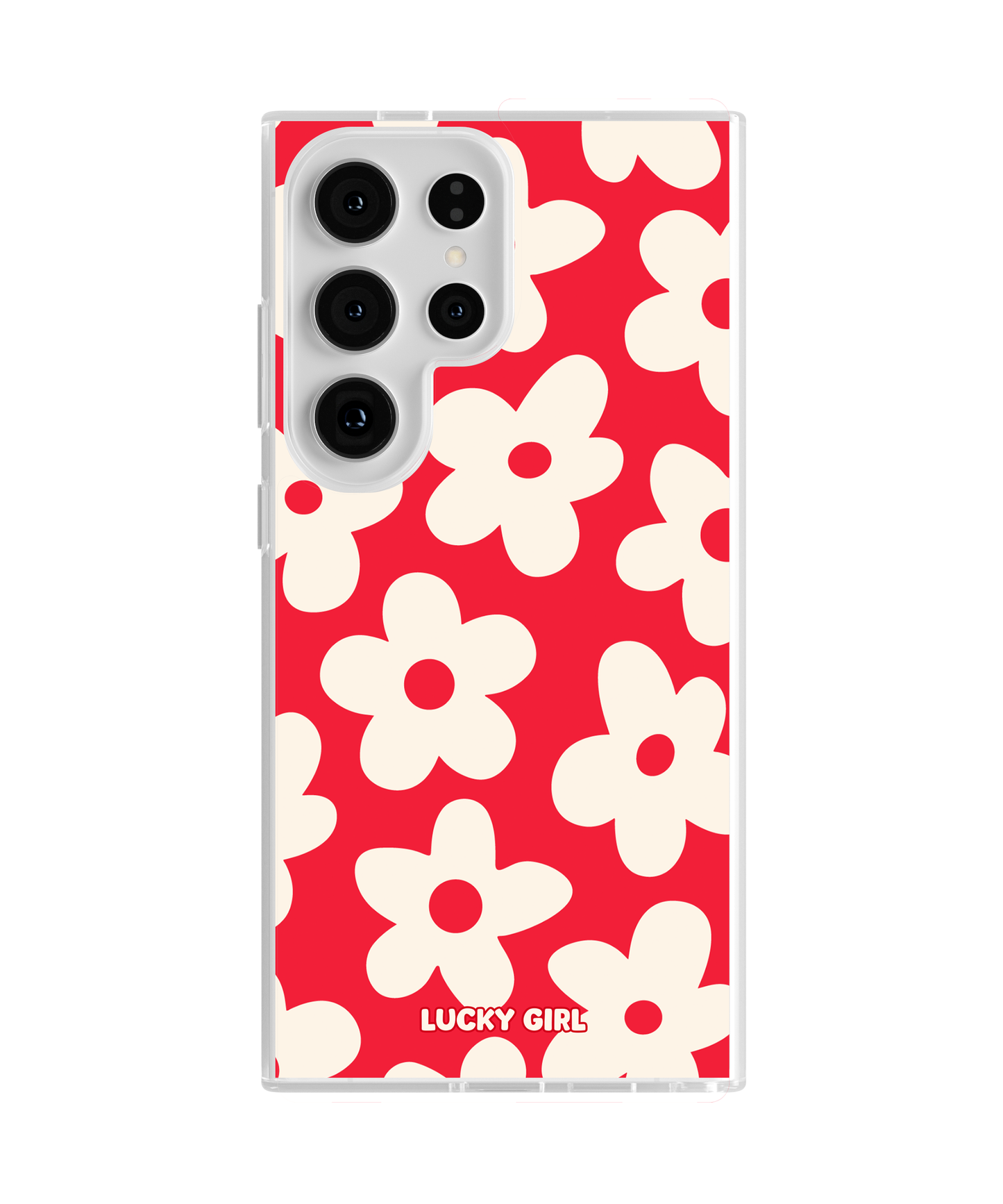 Vermillion Big Blooms Clear Case Insert
