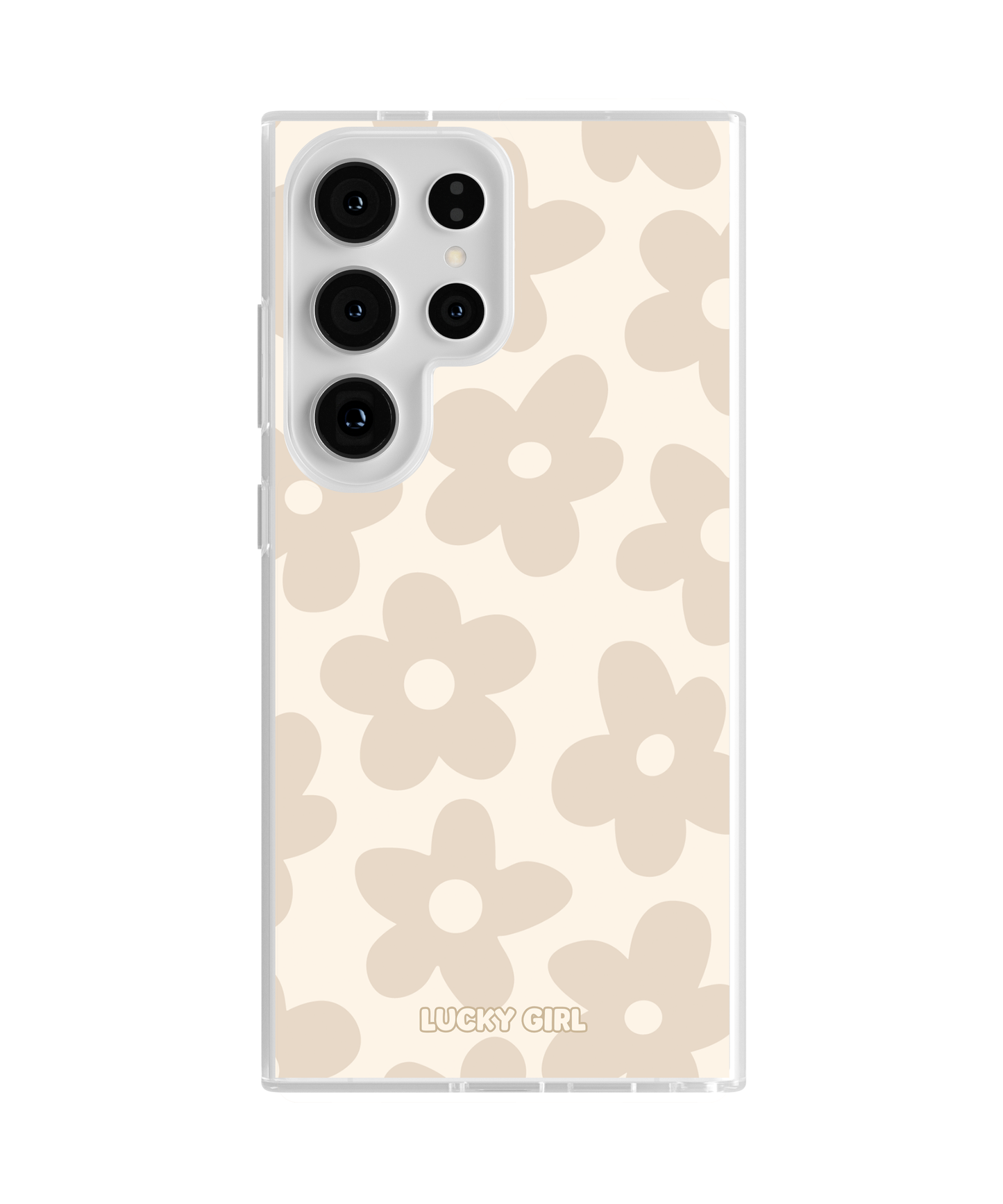 Vanilla Milkshake Big Blooms Clear Case Insert