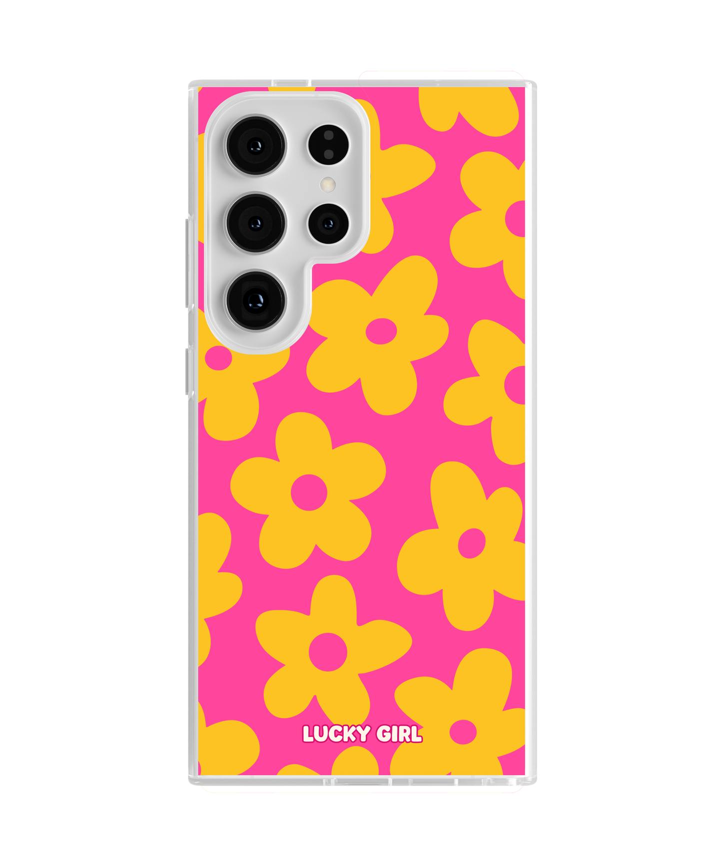 Pink Lemonade Big Blooms Clear Case Insert