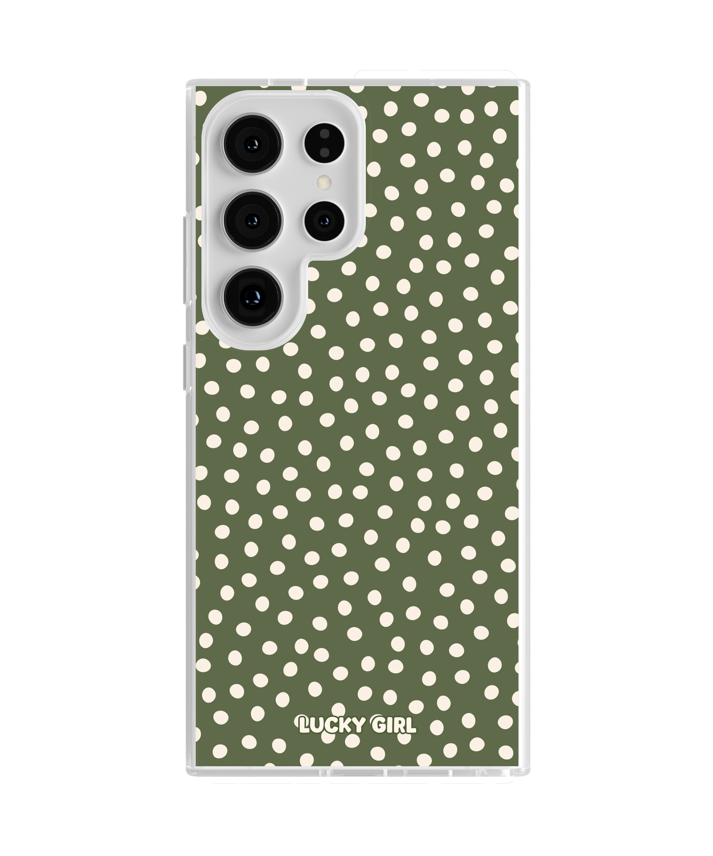 Moss Dots Clear Case Insert