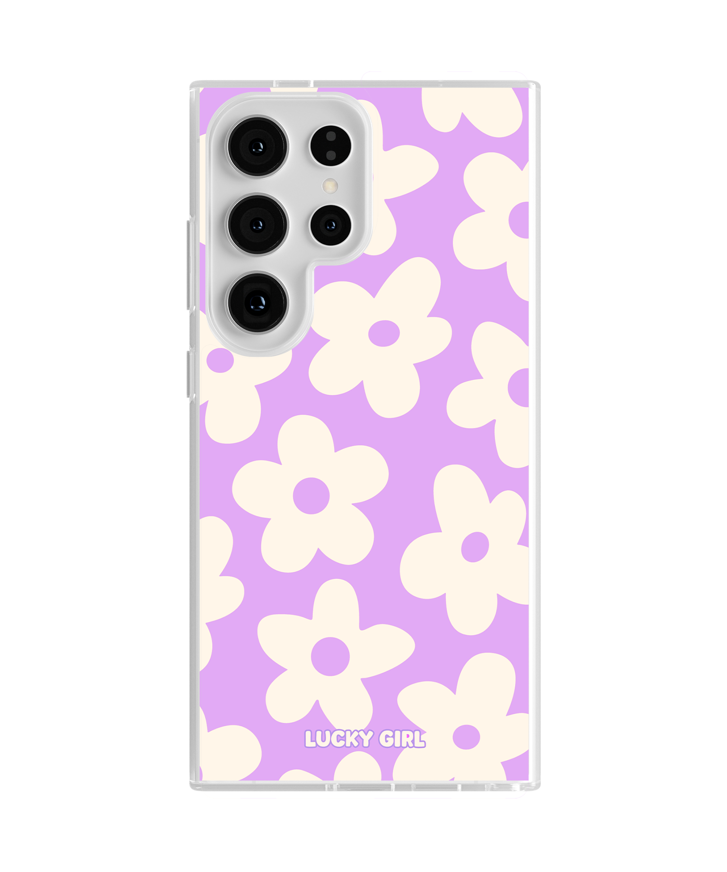 Lavender Big Blooms Clear Case Insert