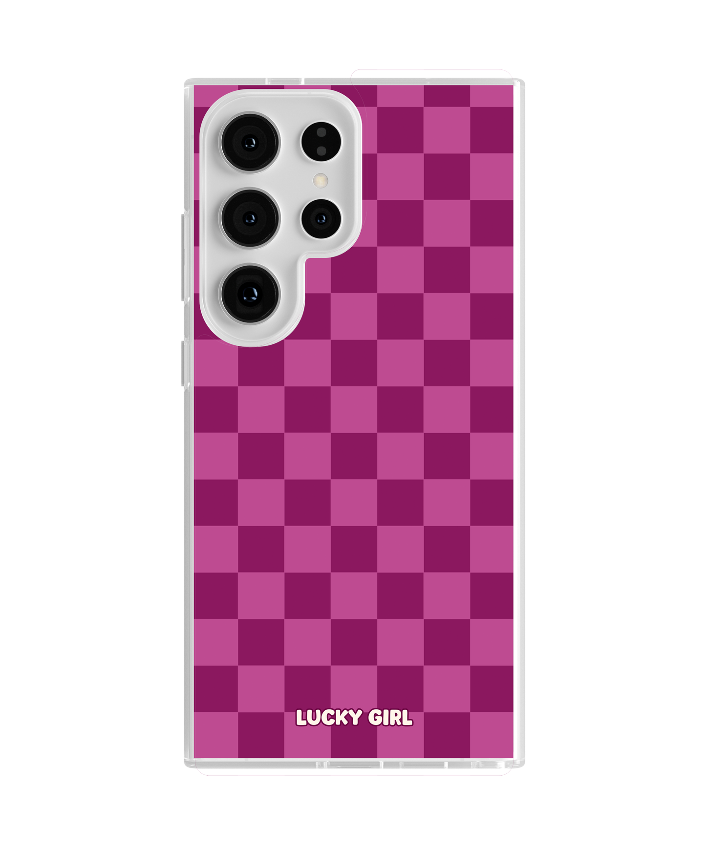 Velvet Checkers Clear Case Insert
