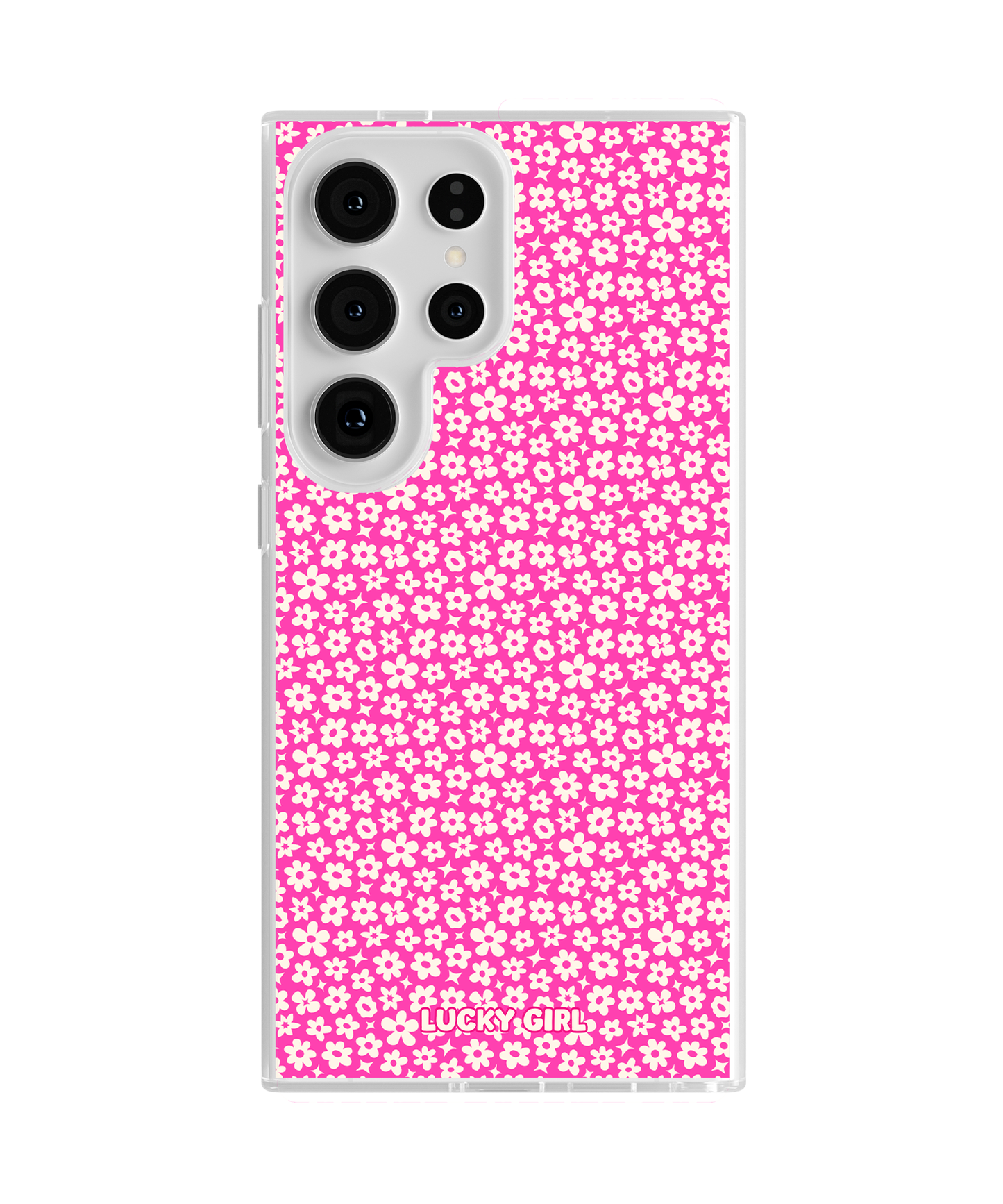 Raspberry Little Blooms Clear Case Insert