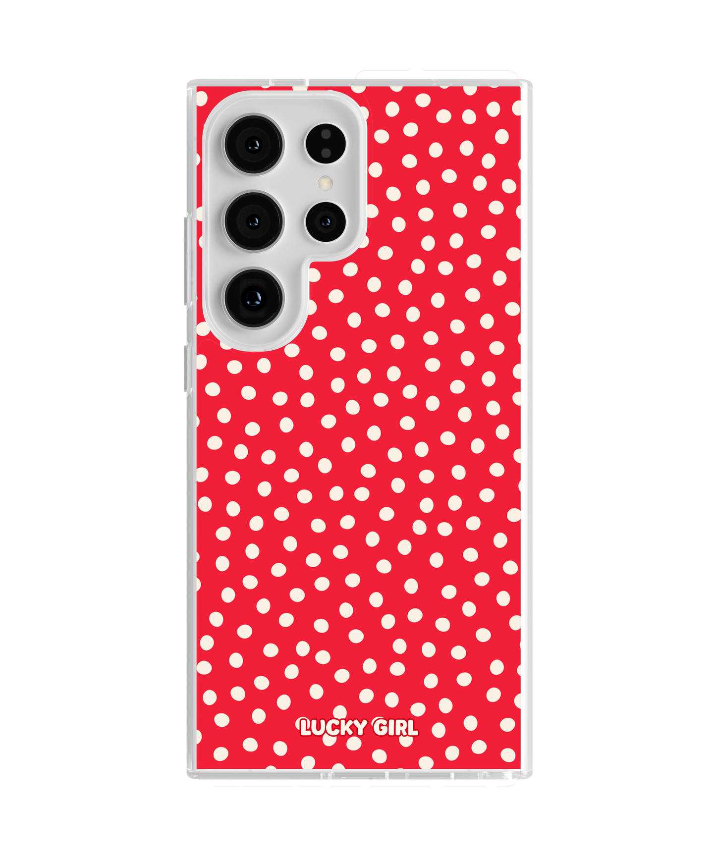Vermillion Dots Clear Case Insert