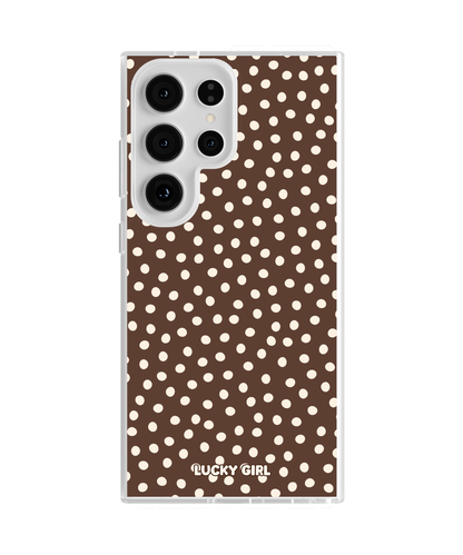 Espresso Dots Clear Case Insert