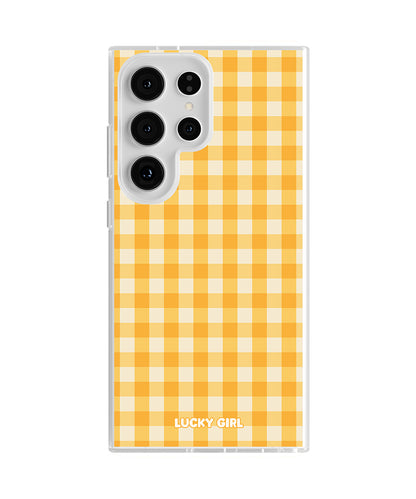 Sunshine Gingham Clear Case Insert