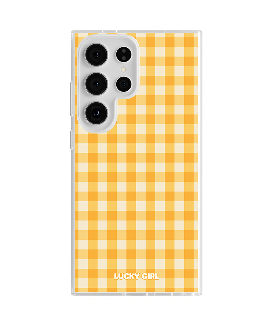 Sunshine Gingham Clear Case Insert