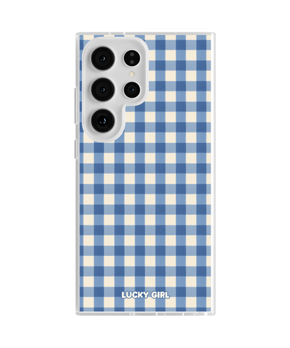 Blueberry Gingham Clear Case Insert