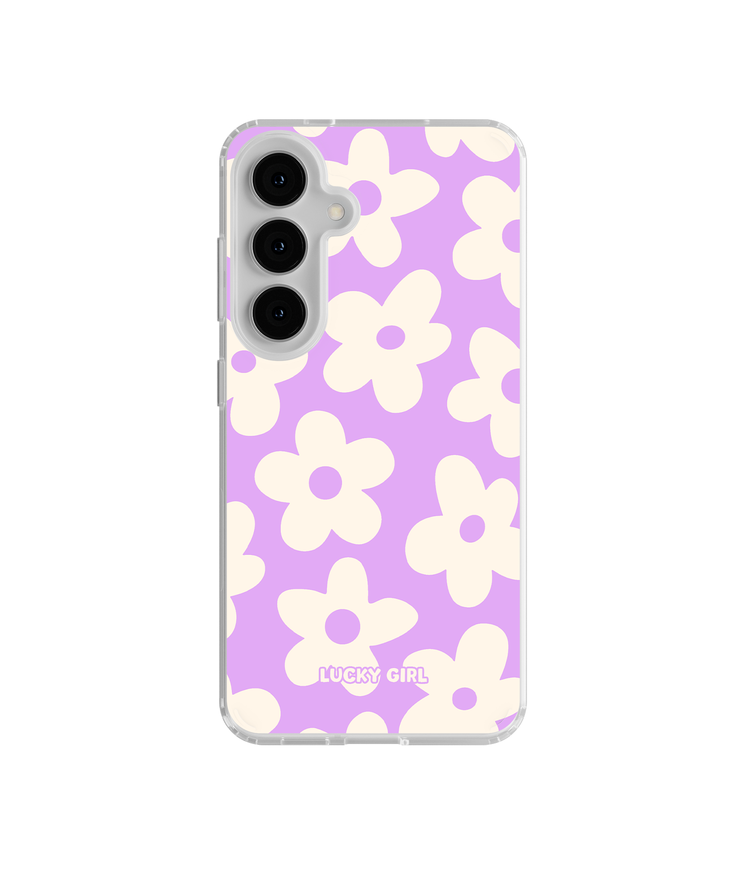 Lavender Big Blooms Clear Case Insert