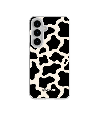 Onyx Cow Print Clear Case Insert
