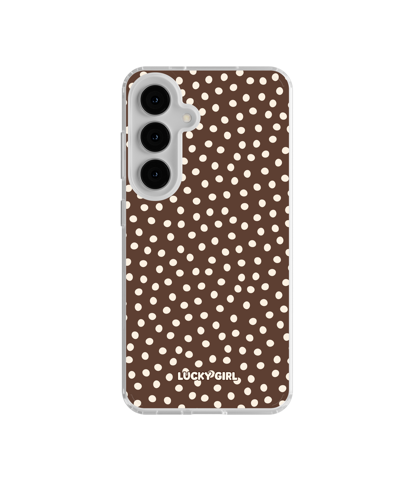Espresso Dots Clear Case Insert