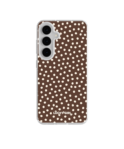 Espresso Dots Clear Case Insert