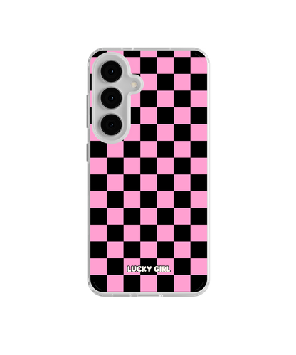 Bubblegum Checkers Clear Case Insert