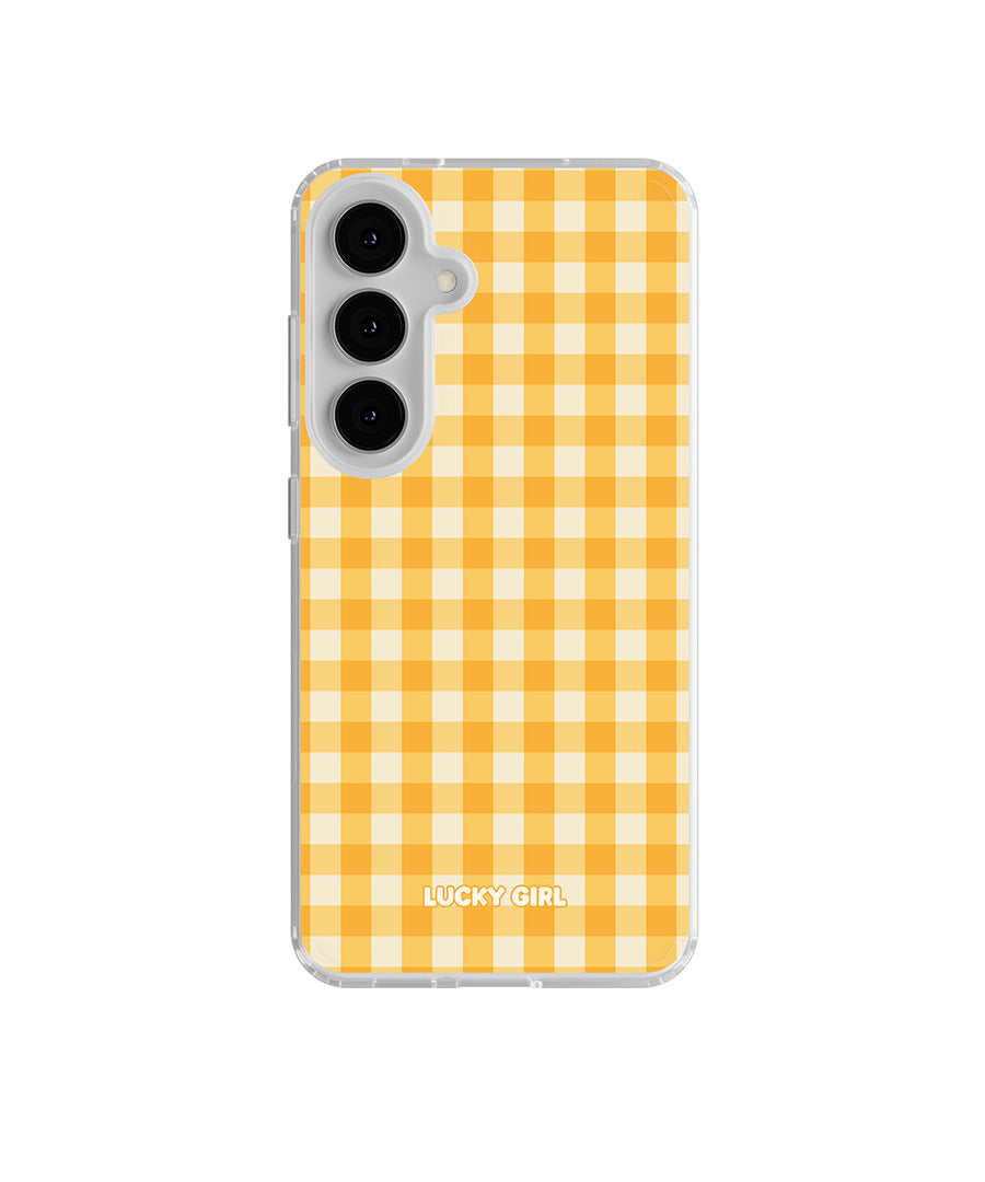 Sunshine Gingham Clear Case Insert