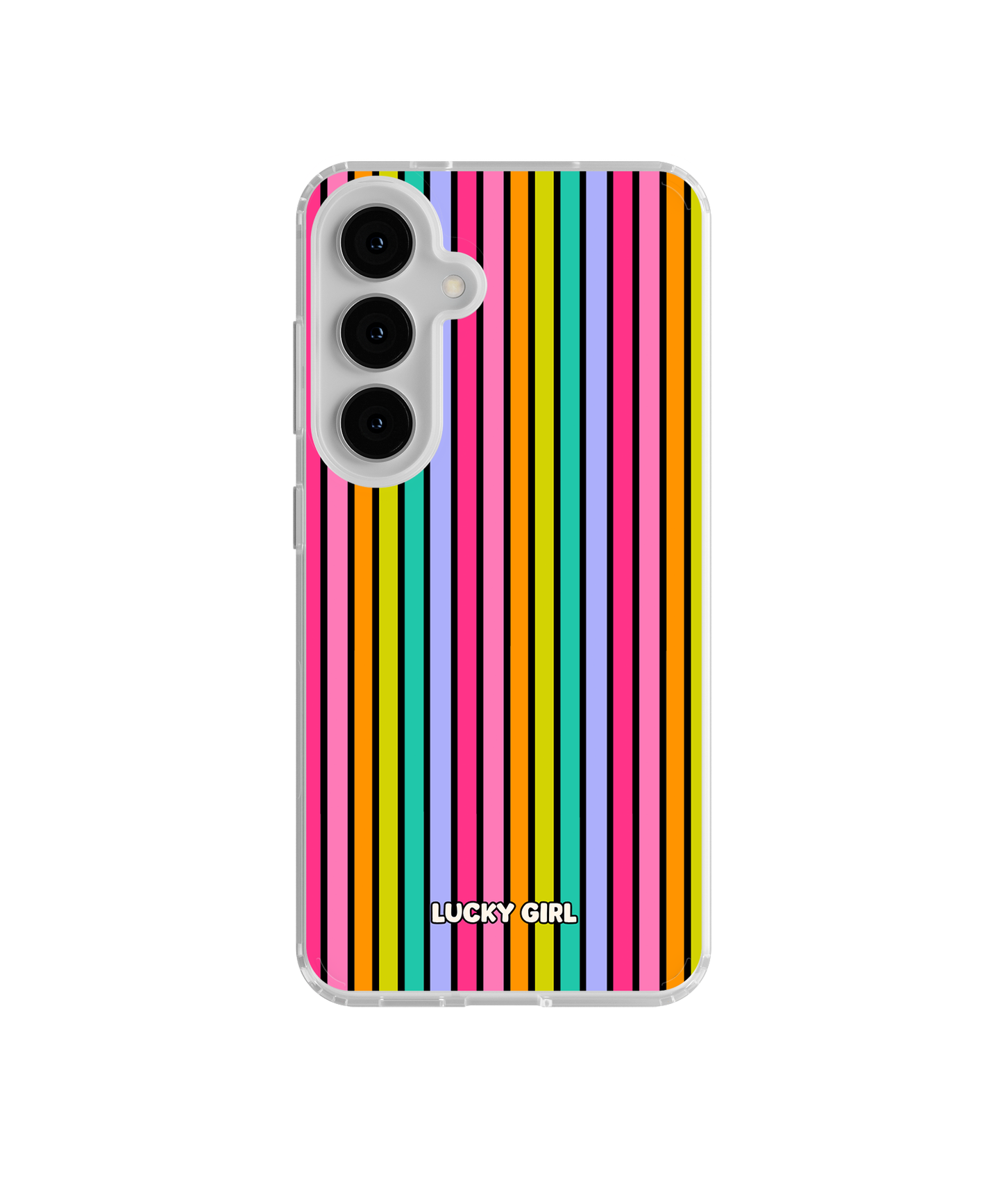 Rainbow Stripes Clear Case Insert