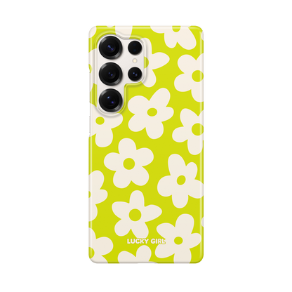 Electric Lime Big Blooms Phone Case