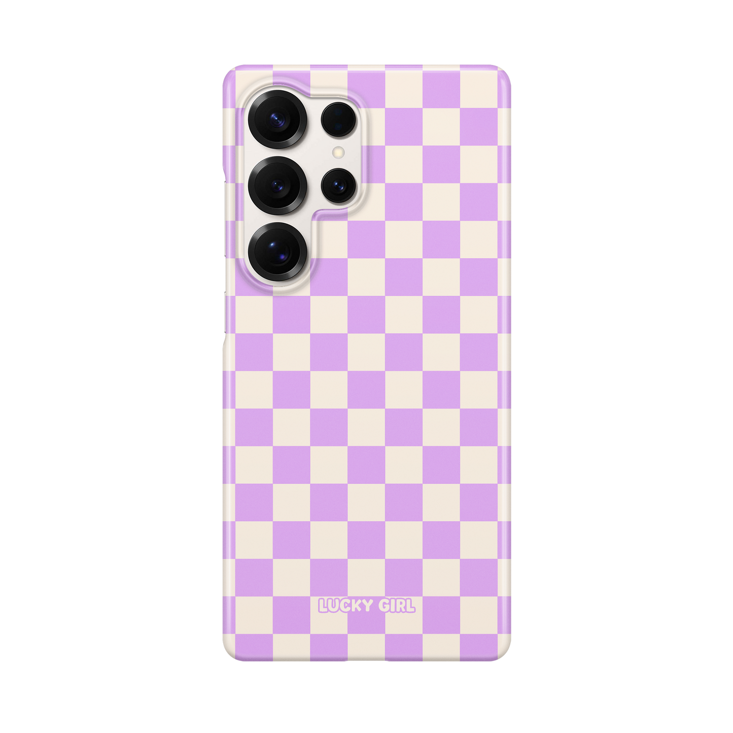 Lavender Checkers II Phone Case