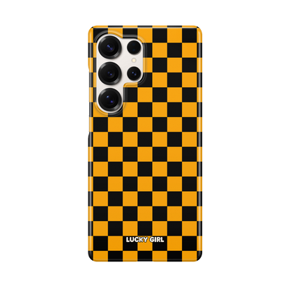Creamsicle Checkers Phone Case