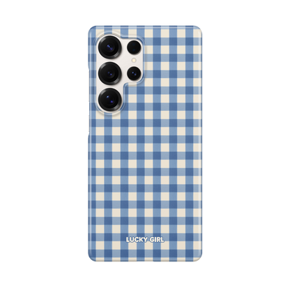 Blueberry Gingham Phone Case