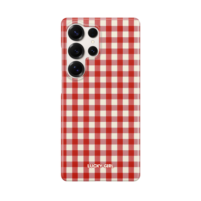 Apple Gingham Phone Case