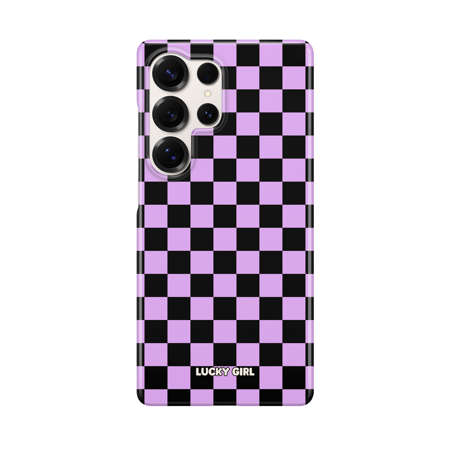 Lavender Checkers Phone Case