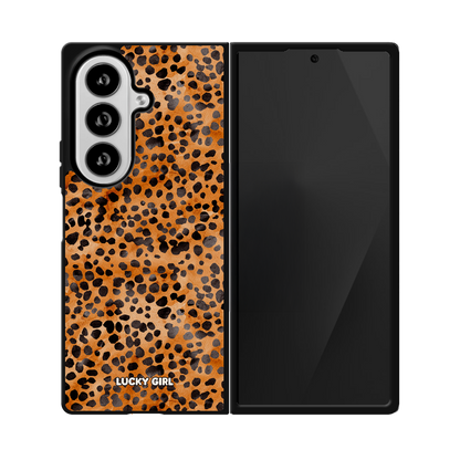 Amber Cheetah Phone Case Galaxy Z Fold 8 Ultra / No