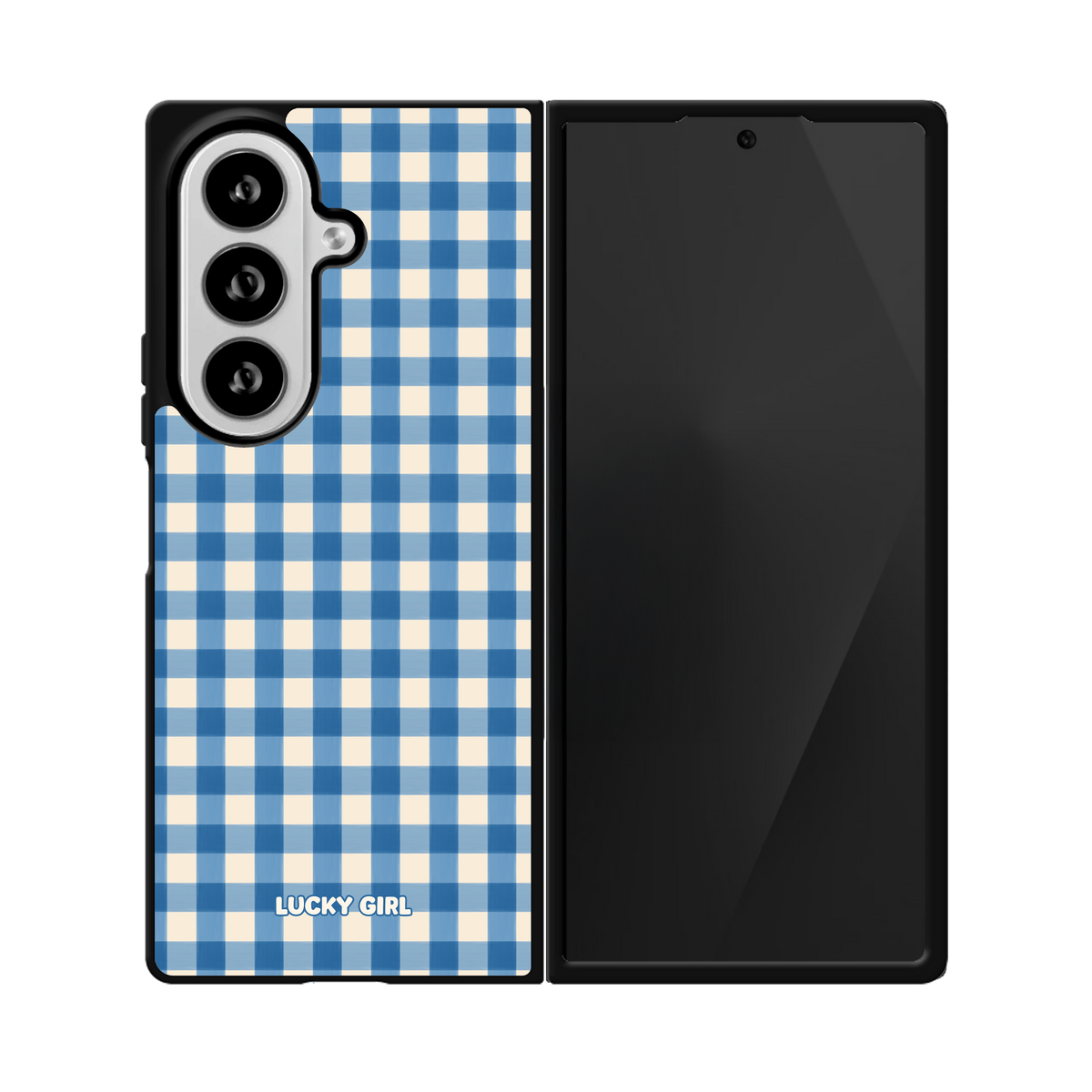 Blueberry Gingham Phone Case Galaxy Z Fold 8 Ultra / No