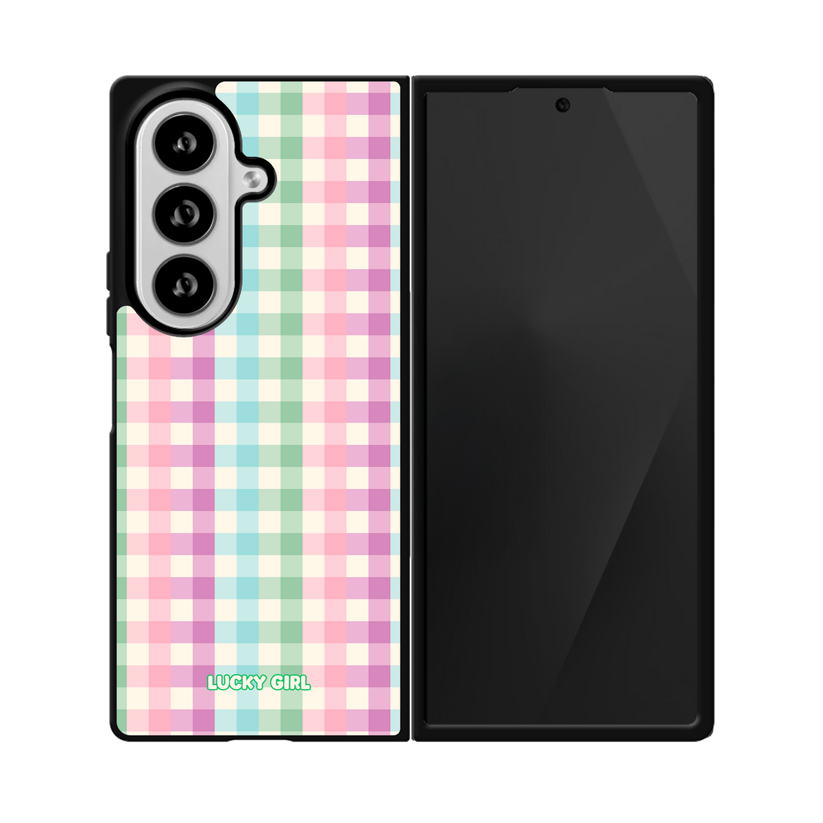 Pastel Gingham Phone Case Galaxy Z Fold 8 Ultra / No