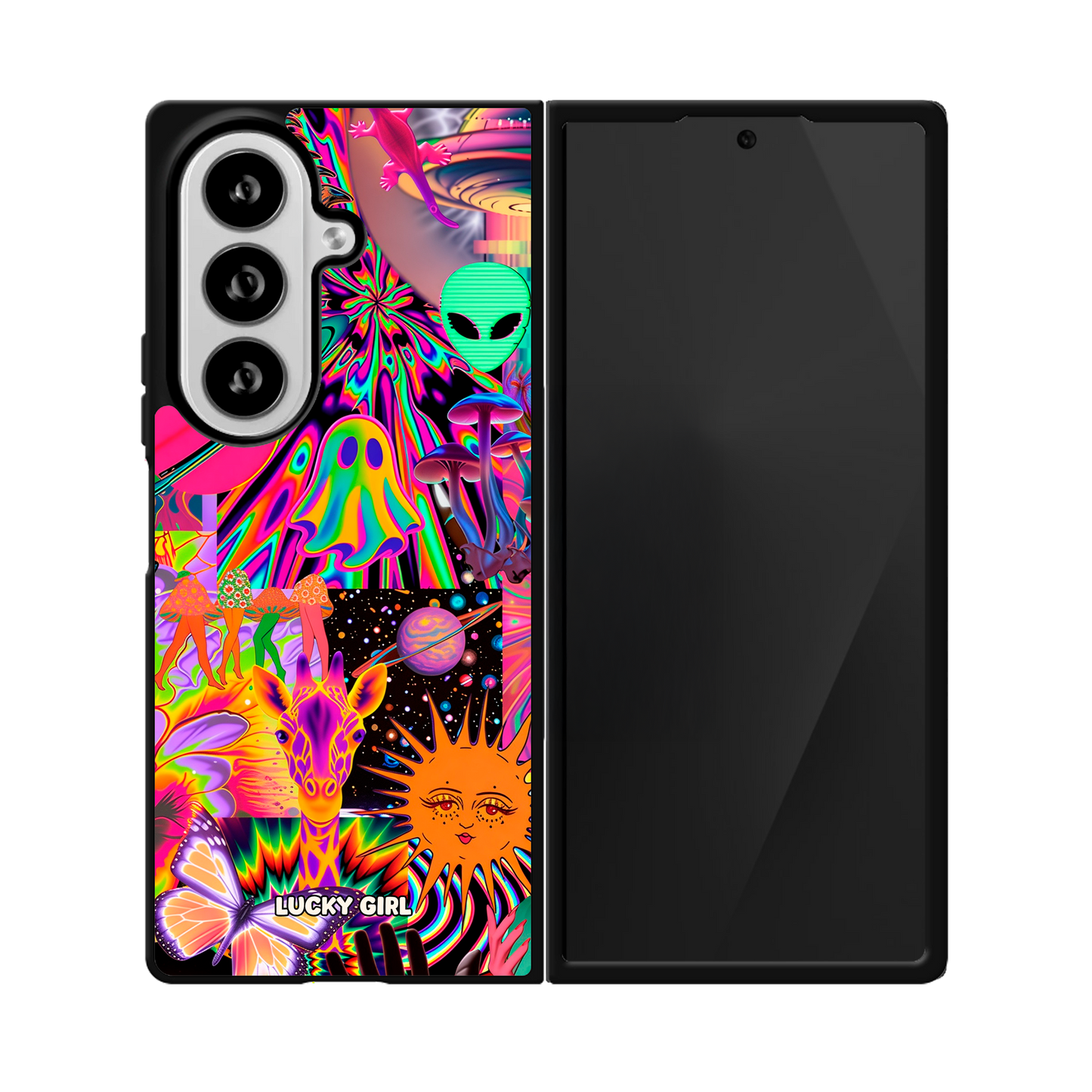 Technicolor Trip Phone Case Galaxy Z Fold 8 Ultra / No