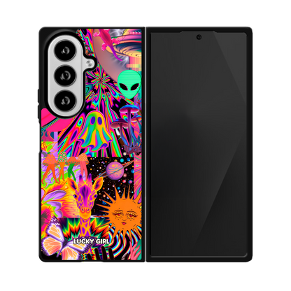 Technicolor Trip Phone Case Galaxy Z Fold 8 Ultra / No