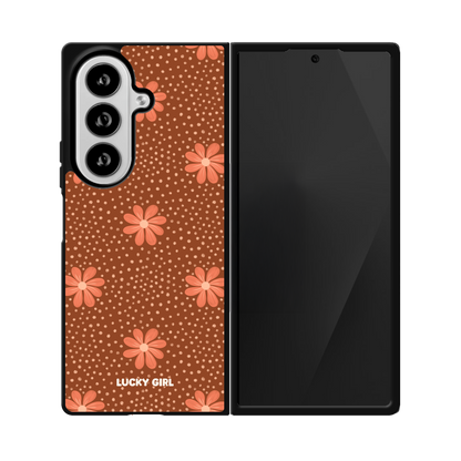 Terracotta Daisy Phone Case Galaxy Z Fold 8 Ultra / No