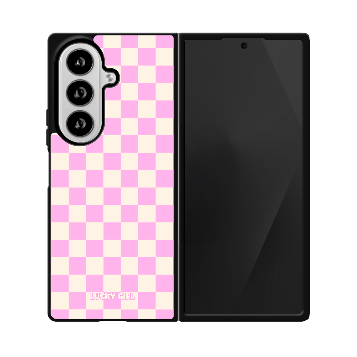 Bubblegum Checkers II Phone Case Galaxy Z Fold 8 Ultra / No