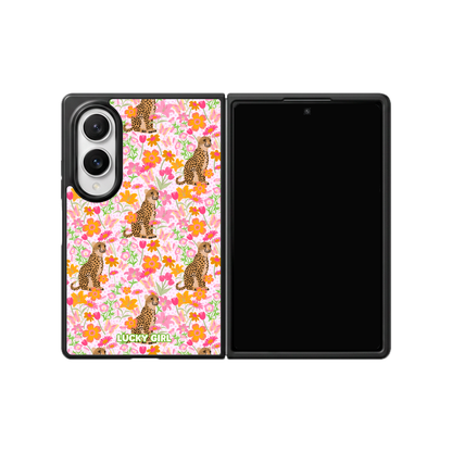 Cheetah Oasis Phone Case Galaxy Z Fold 8 / No
