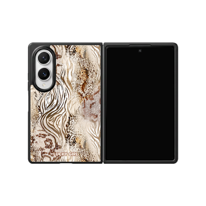 Cream Wild Thing Phone Case Galaxy Z Fold 8 / No