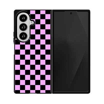 Lavender Checkers Phone Case Galaxy Z Fold 8 Ultra / No