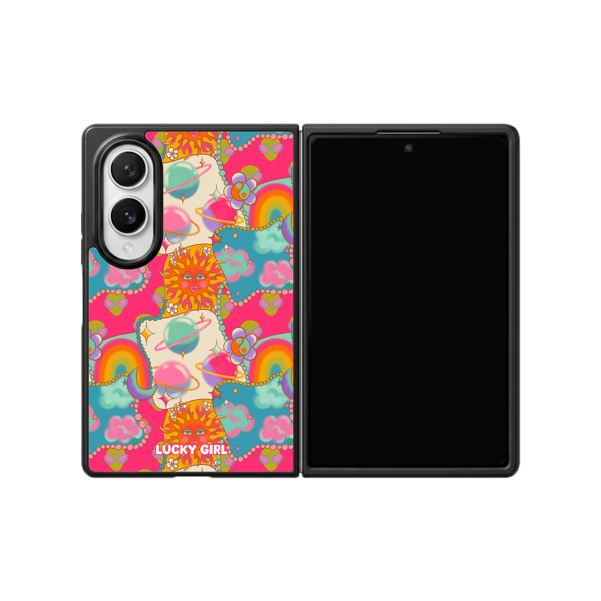 Neon Cosmos Phone Case Galaxy Z Fold 8 / No