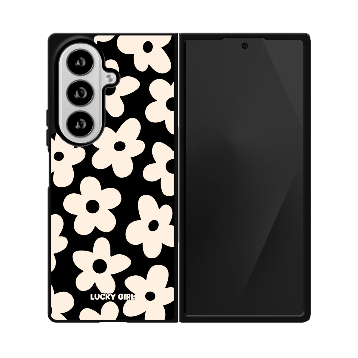 Onyx Big Blooms Phone Case Galaxy Z Fold 8 Ultra / No