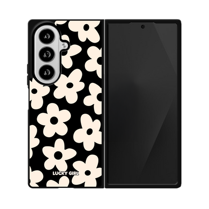 Onyx Big Blooms Phone Case Galaxy Z Fold 8 Ultra / No
