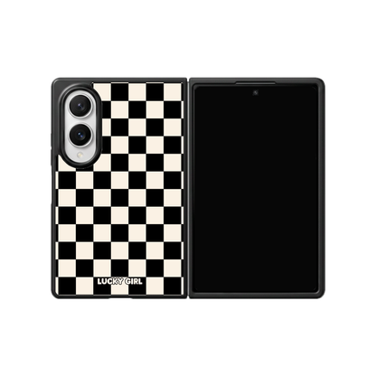 Onyx Checkers II Phone Case Galaxy Z Fold 8 / No